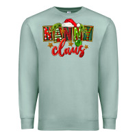 Seafoam Christmas nanny claus Premium Sweatshirt - FaDigitalArtStudio
