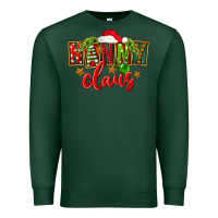 Sports Green Christmas nanny claus Premium Sweatshirt - FaDigitalArtStudio
