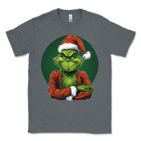 Charcoal Heather Grinch Classic Tee - Unal Design