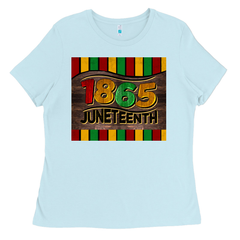 1865 Juneteenth Tumbler Ladies Tee by BarkalooDesign | Teevron