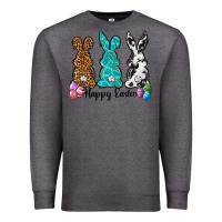 Charcoal Heather Western happy easter peeps Premium Sweatshirt - Neo Western
