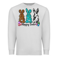 Dove Grey Western happy easter peeps Premium Sweatshirt - Neo Western