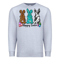 Heather Grey Western happy easter peeps Premium Sweatshirt - Neo Western
