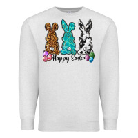 Oatmeal Heather Western happy easter peeps Premium Sweatshirt - Neo Western