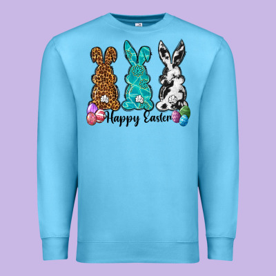 Western Happy Easter Peeps Premium Sweatshirt Designed By Neo Western