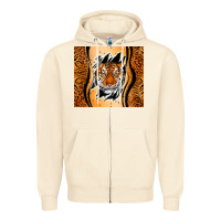 Sandshell tiger scratch mark Zipper Hoodie - RanaPortraitStore