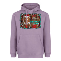 Lavender all i want for christmas is a cow longhorn Heavyweight Hoodie - RanaPortraitStore