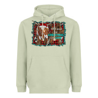 Matcha all i want for christmas is a cow longhorn Heavyweight Hoodie - RanaPortraitStore