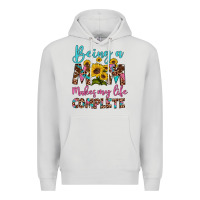Dove Grey being a mom makes my life complete Premium Hoodie - Artiststas