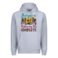 Heather Grey being a mom makes my life complete Premium Hoodie - Artiststas