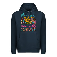 Navy being a mom makes my life complete Premium Hoodie - Artiststas