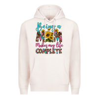 Pale Pink being a mom makes my life complete Premium Hoodie - Artiststas