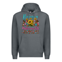 Rock being a mom makes my life complete Premium Hoodie - Artiststas