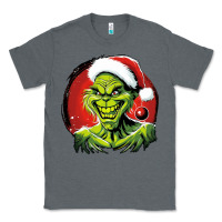 Charcoal Heather Grinch Classic Tee - Unal Design
