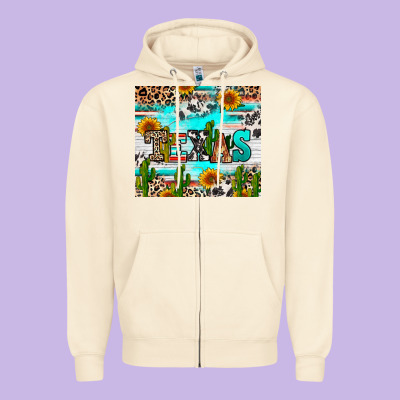 Zipper Hoodie texas