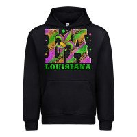 Black mardi gras louisiana fleur de lis Urban Hoodie - Jasminsmagicworld