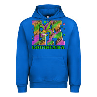 Cobalt mardi gras louisiana fleur de lis Urban Hoodie - Jasminsmagicworld