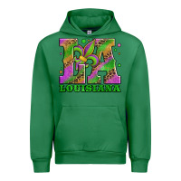 Emerald mardi gras louisiana fleur de lis Urban Hoodie - Jasminsmagicworld