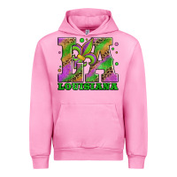 Fuchsia Pink mardi gras louisiana fleur de lis Urban Hoodie - Jasminsmagicworld