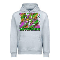 Heather Grey mardi gras louisiana fleur de lis Urban Hoodie - Jasminsmagicworld