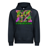 Navy mardi gras louisiana fleur de lis Urban Hoodie - Jasminsmagicworld