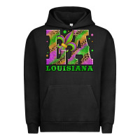 Pigment Black mardi gras louisiana fleur de lis Urban Hoodie - Jasminsmagicworld