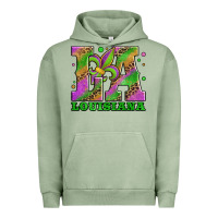 Pigment Oil Green mardi gras louisiana fleur de lis Urban Hoodie - Jasminsmagicworld