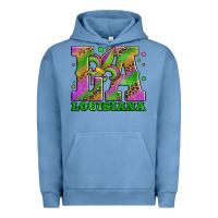 Pigment Pebble Blue mardi gras louisiana fleur de lis Urban Hoodie - Jasminsmagicworld