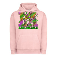 Pigment Salmon mardi gras louisiana fleur de lis Urban Hoodie - Jasminsmagicworld