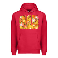 Cardinal fall pumpkin background Premium Hoodie - AdoDesignShop