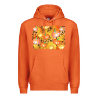 Carrot fall pumpkin background Premium Hoodie - AdoDesignShop