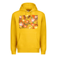 Lemon fall pumpkin background Premium Hoodie - AdoDesignShop