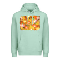 Seafoam fall pumpkin background Premium Hoodie - AdoDesignShop