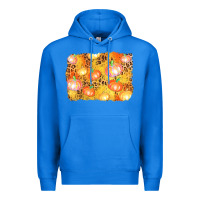 True Royal fall pumpkin background Premium Hoodie - AdoDesignShop