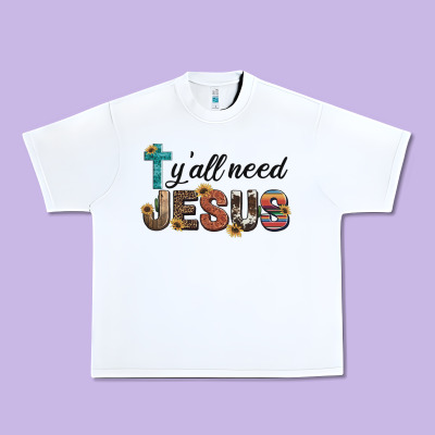 Y'all Need Jesus Urban Heavy Tee Designed By Artiststas