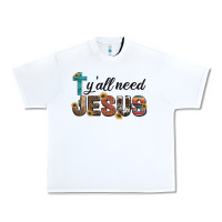 White y'all need jesus Urban Heavy Tee - Artiststas