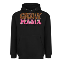 Black groovy mama Heavyweight Hoodie - texasbilliewilder