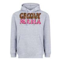 Heather Grey groovy mama Heavyweight Hoodie - texasbilliewilder