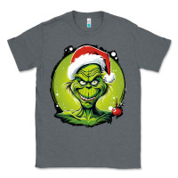 Charcoal Heather Grinch Classic Tee - Unal Design