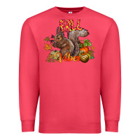 Cardinal Fall Vibes Squirrel Premium Sweatshirt - CowhideDigitalArt