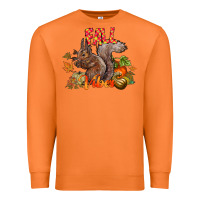 Carrot Fall Vibes Squirrel Premium Sweatshirt - CowhideDigitalArt