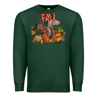 Sports Green Fall Vibes Squirrel Premium Sweatshirt - CowhideDigitalArt