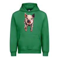 Emerald pig Urban Hoodie - BarkalooDesign