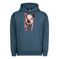 Pigment Midnight Navy pig Urban Hoodie - BarkalooDesign