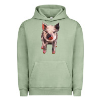 Pigment Oil Green pig Urban Hoodie - BarkalooDesign