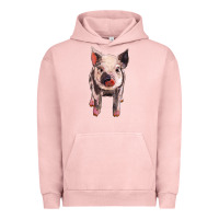 Pigment Salmon pig Urban Hoodie - BarkalooDesign