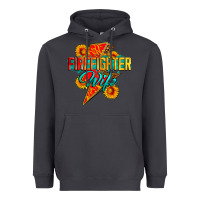 Smoke firefighter wife with lightning bolt Heavyweight Hoodie - Zillion Design Studio