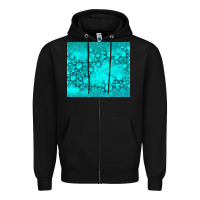 Black turquoise gemstone Zipper Hoodie - RanaPortraitStore