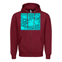 Burgundy turquoise gemstone Zipper Hoodie - RanaPortraitStore