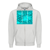 Dove Grey turquoise gemstone Zipper Hoodie - RanaPortraitStore